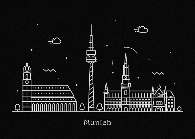 Munich Skyline, Germany