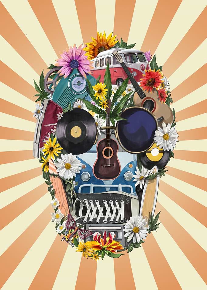 retro 70s skull 2