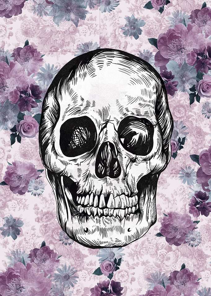 vintage floral pattern sku