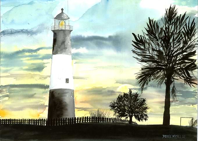 Tybee Island Lighthouse Beach Art