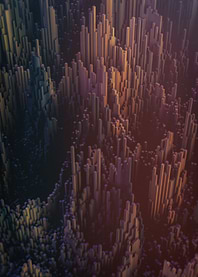 Micro City at Sunset