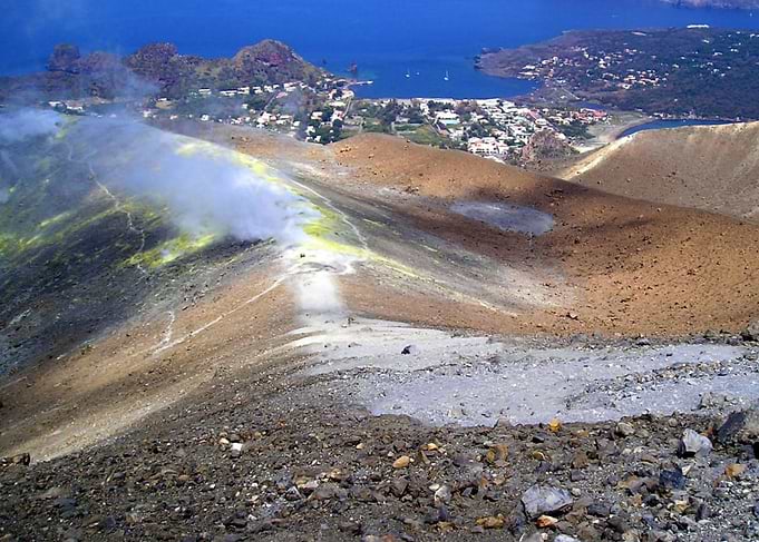 Vulcano island Grand Crater