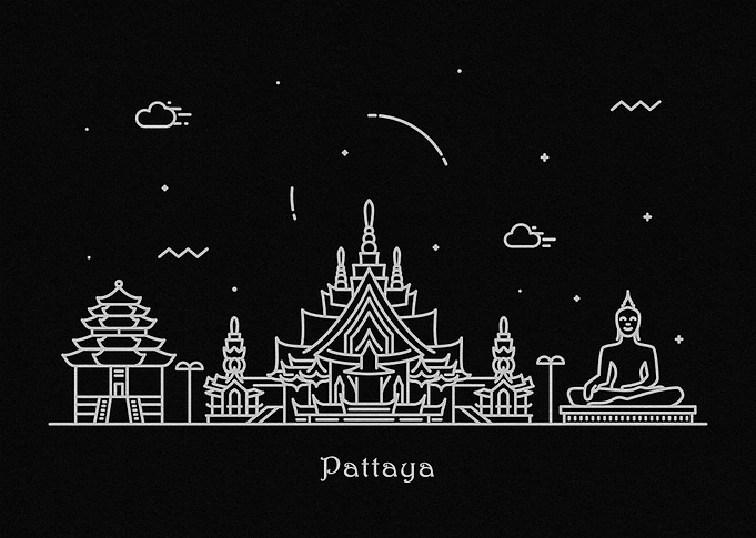 Pattaya Skyline, Thailand