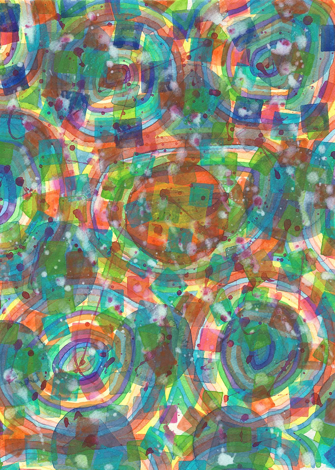 Circles And Squares under Clouds