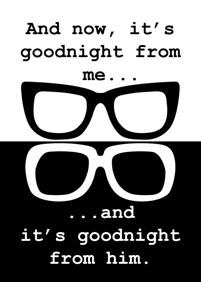 Two Ronnies comedy glasses
