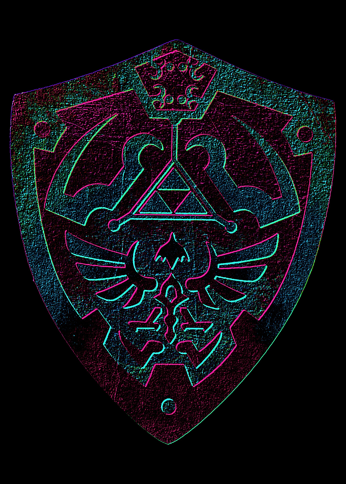 Zelda Neon Shield