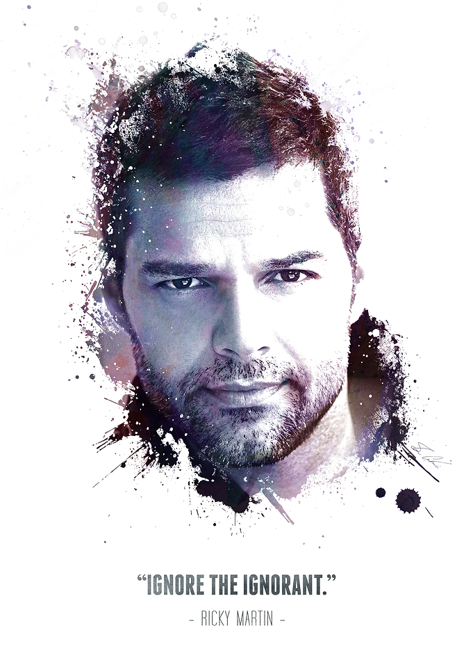 The Legendary Ricky Martin and his quote.