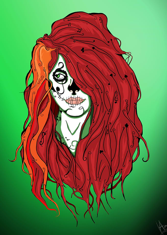 Redhead Calavera