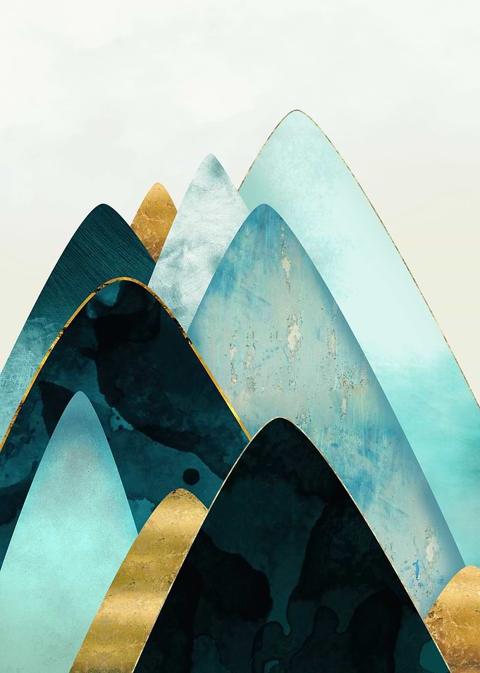 Gold and Blue Hills