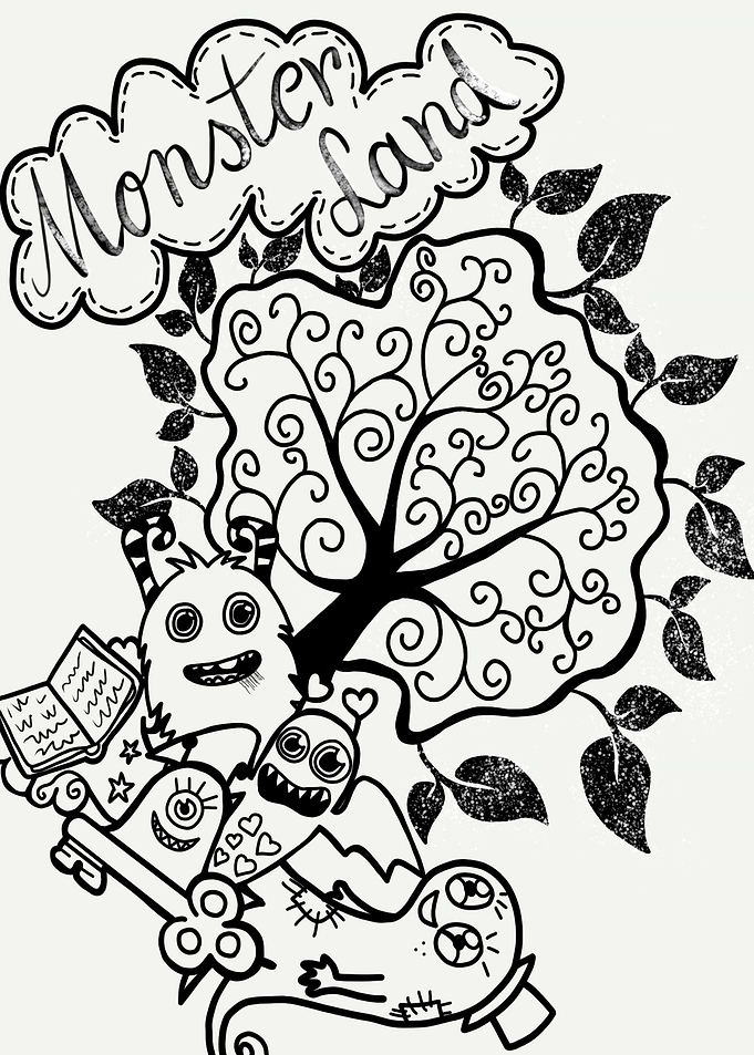 Monster Land Doodle