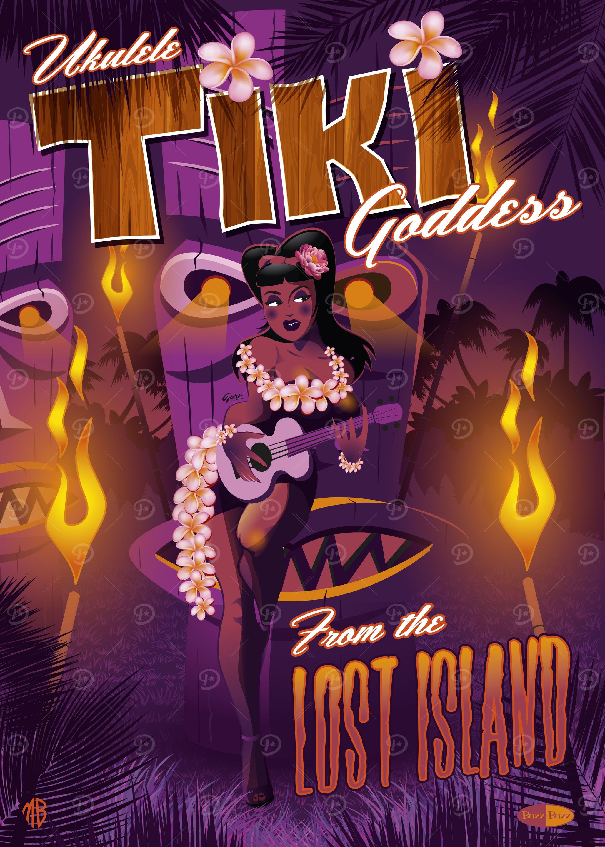 Ukulele Tiki Goddess