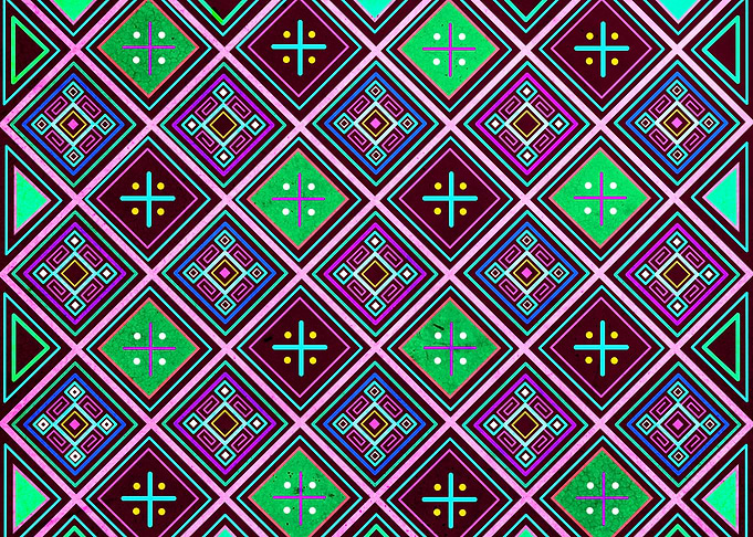 Indigenous ethnic pattern design