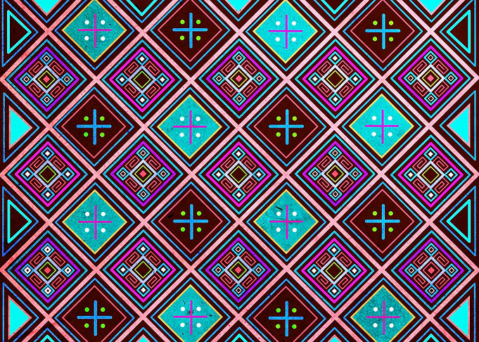 Indigenous ethnic pattern design illustration
