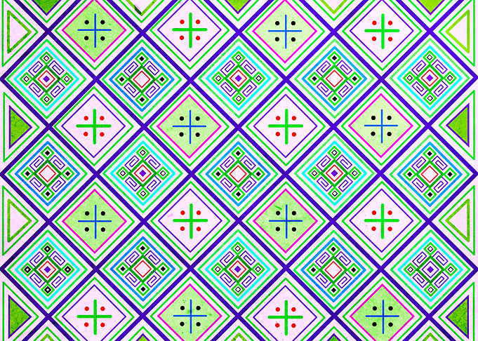 Indigenous ethnic pattern design