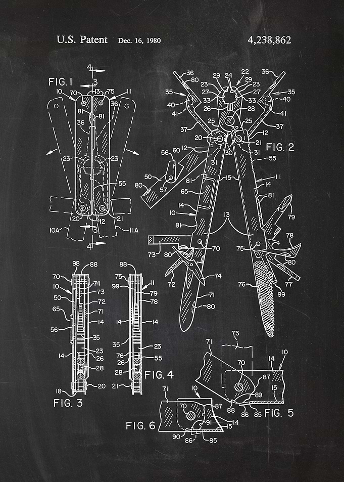 1980 Multitool - Patent Drawing