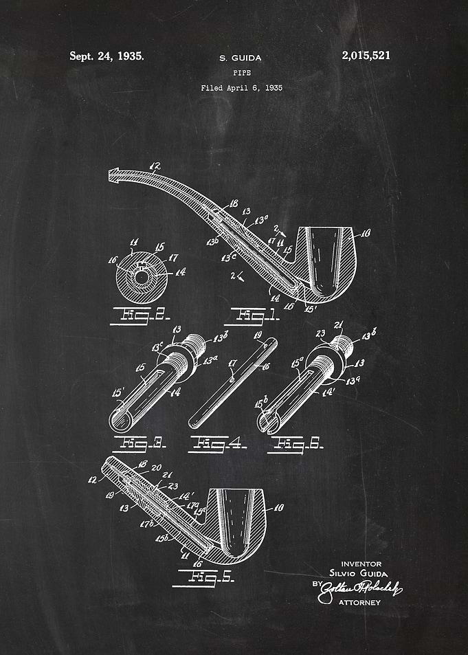1935 Pipe - Patent Drawing