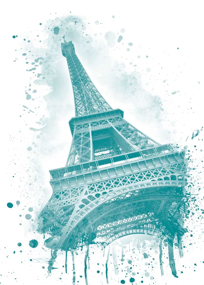 Watercolor Eiffel Tower |