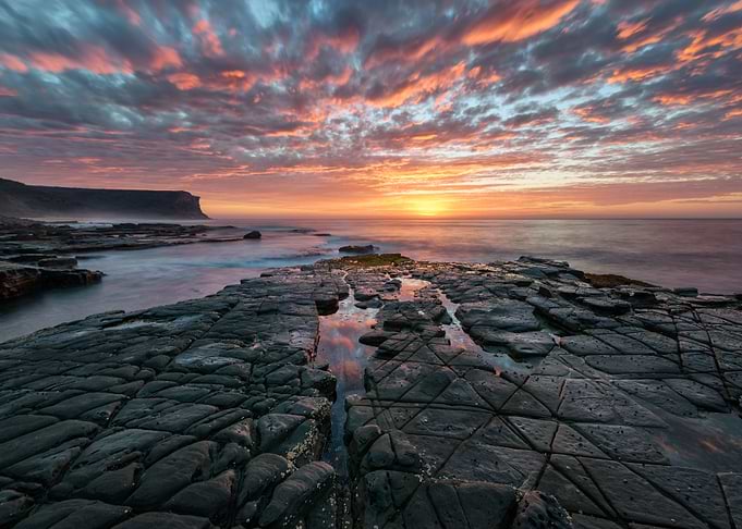 Sunrise at Garie Beach, Sydney