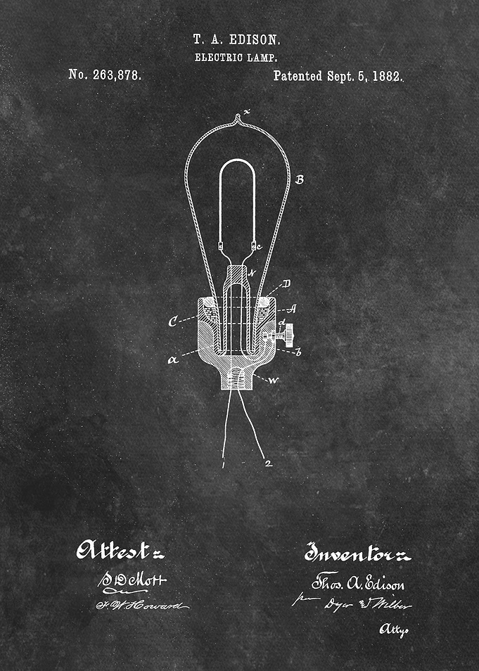 1882 Edison Electric Lamp