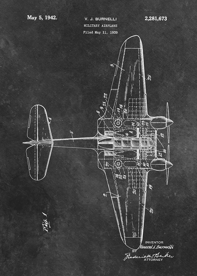1939 Burnelli Military airplane