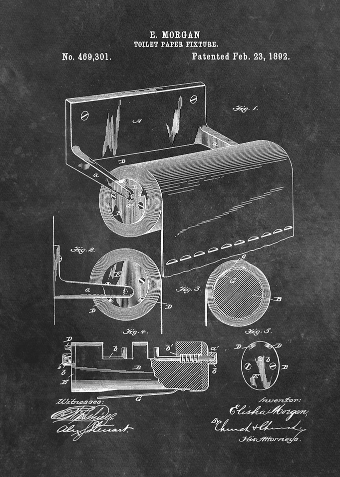 1892 Morgan Toilet paper fixture