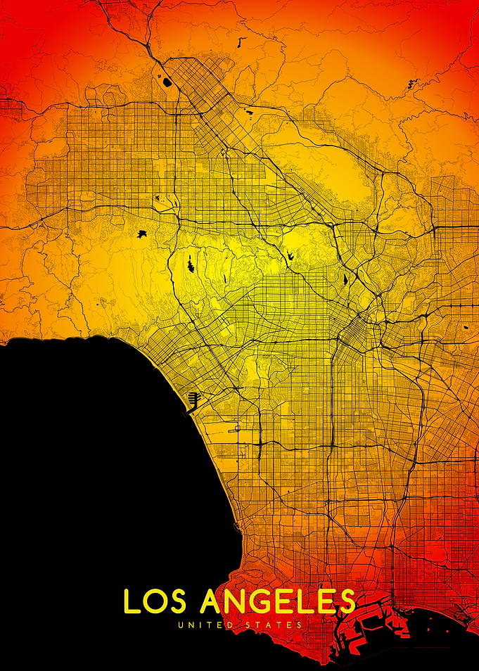 Los Angeles map