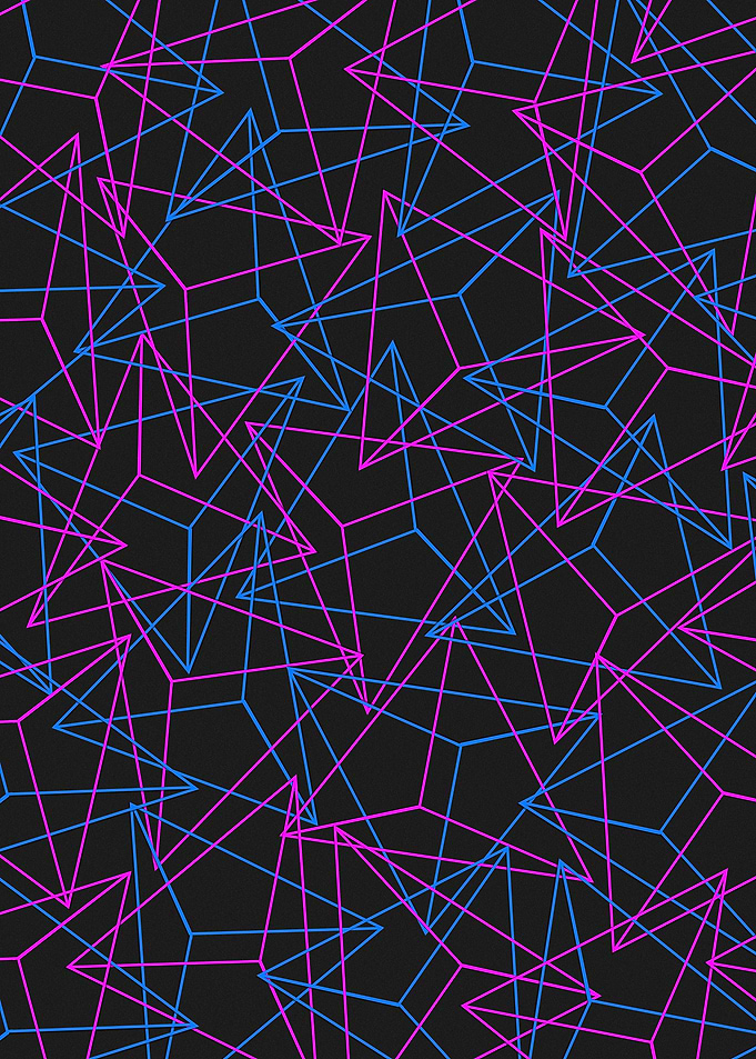 Abstract Geometric 3D Triangle Pattern