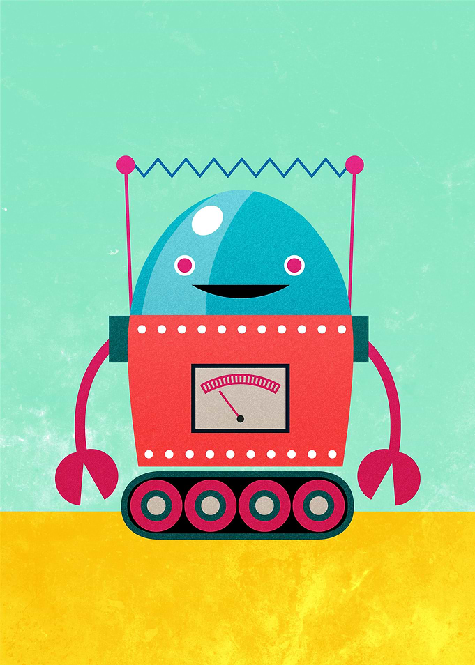 Egg Head Robot