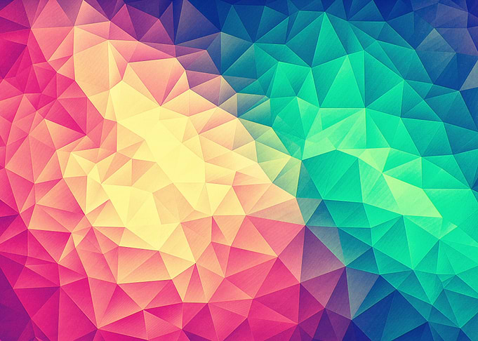 ColorBomb! Abstract Polygon MultiColor LowPoly Art