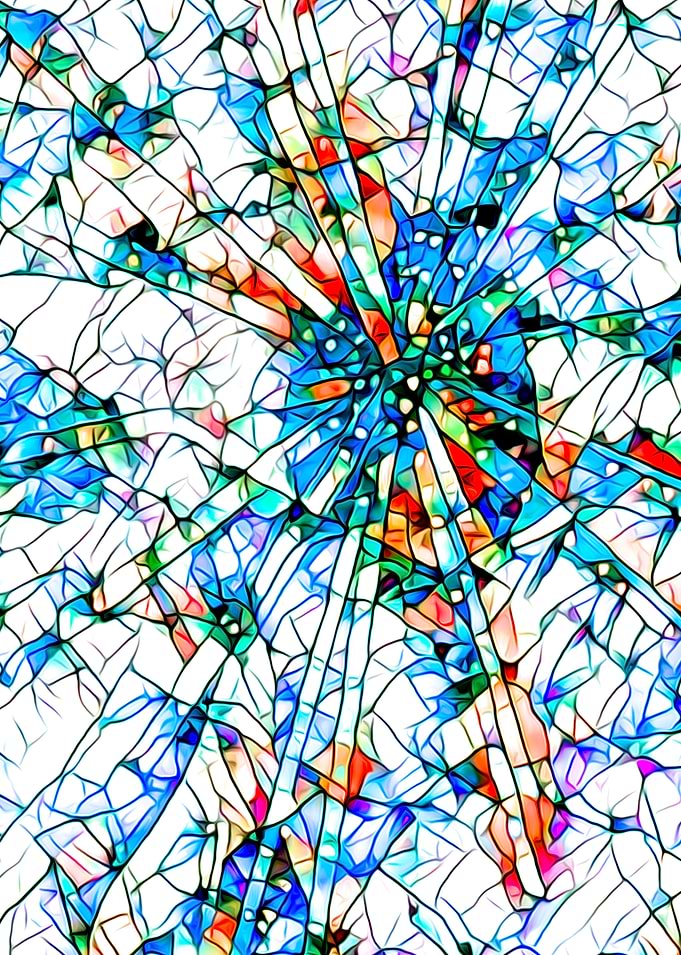 Glass stain mosaic 2 - star
