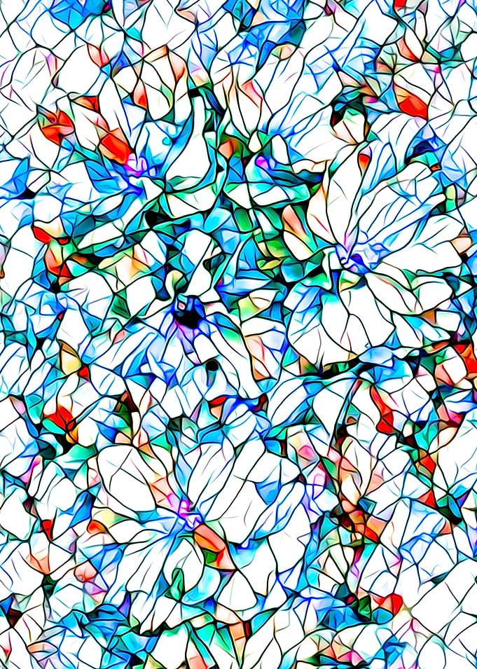 Glass stain mosaic 3 - floral