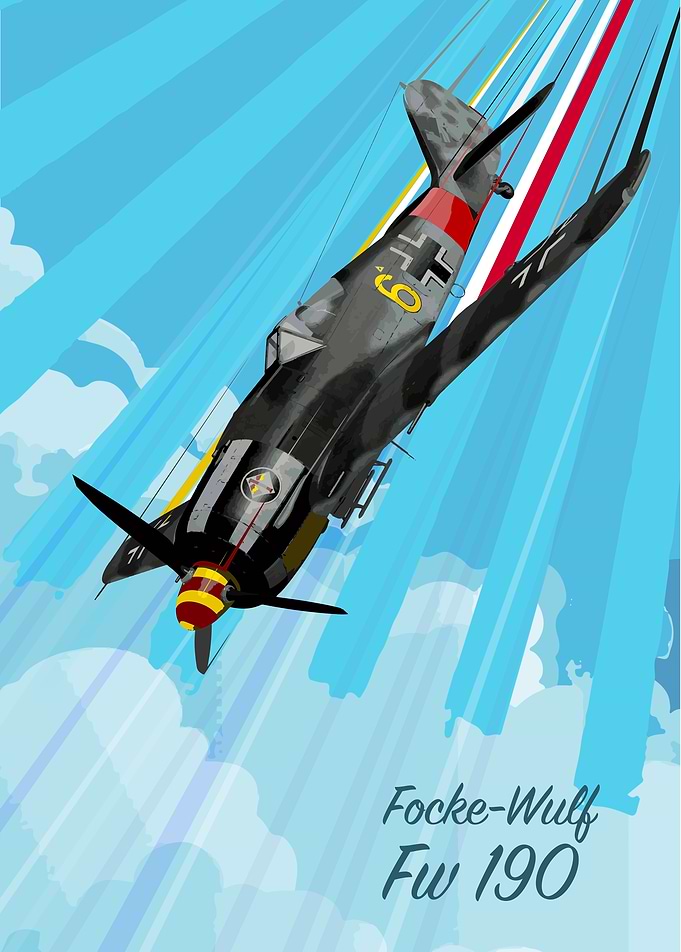 Focke Wulf Fw 190 Pop Art