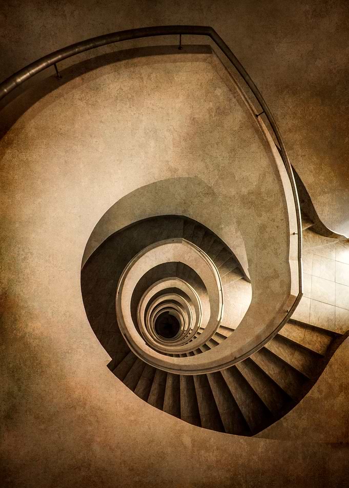 Spiral modern staircase