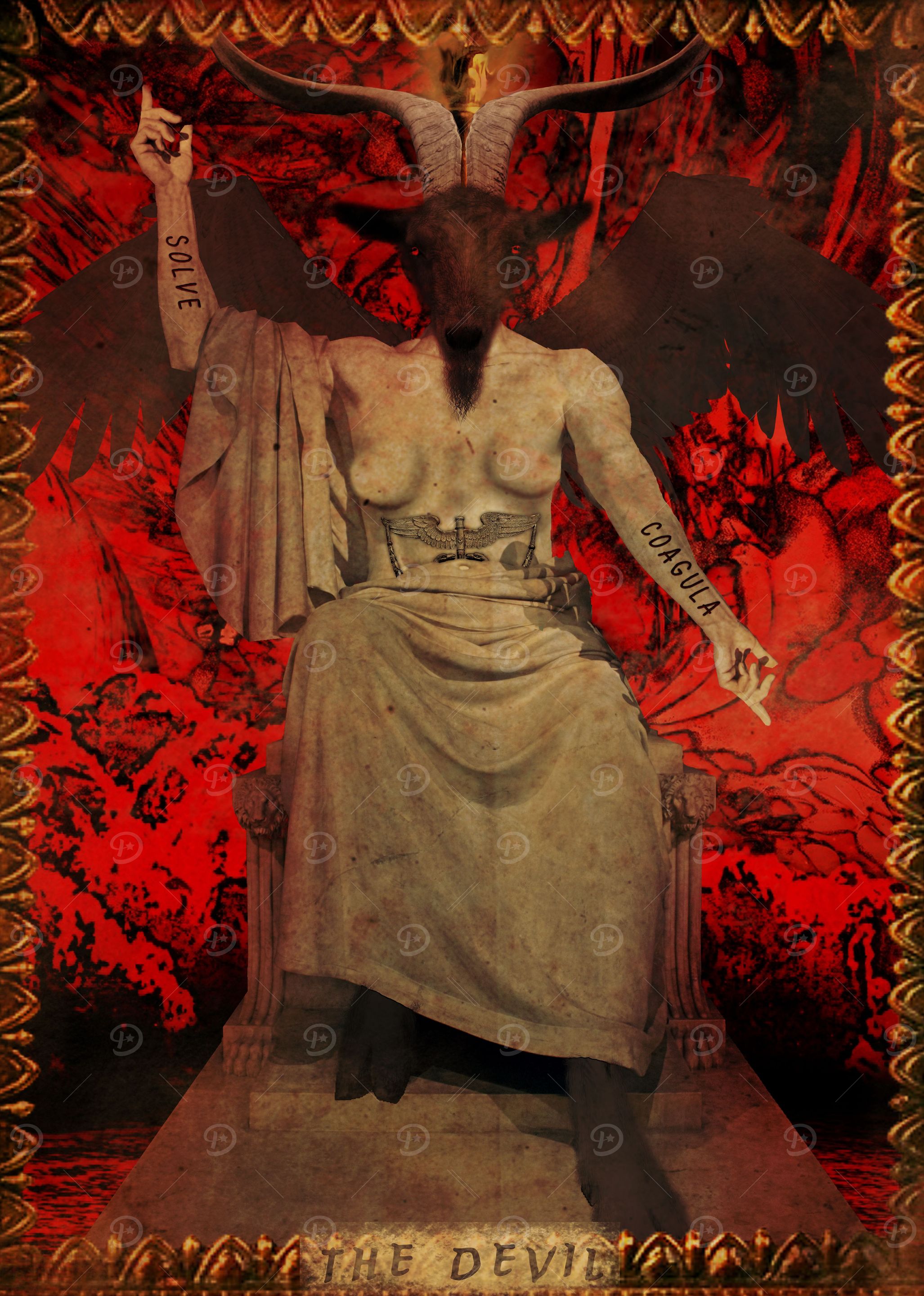 Baphomet Tarot Card