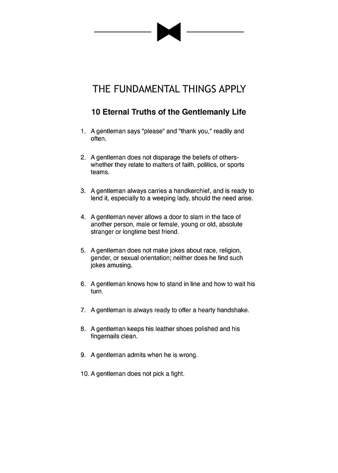 The fundamental Things Apply