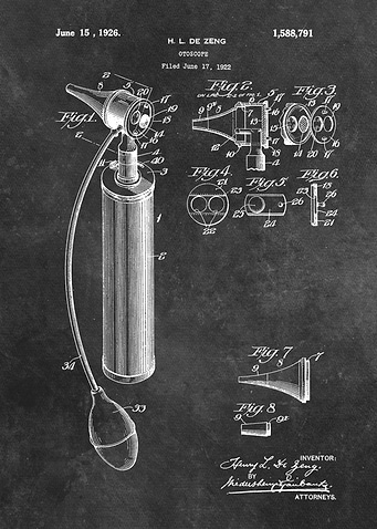 1926 De Zeng Otoscope patent