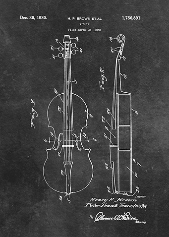 1930 Brown et al Violin patent