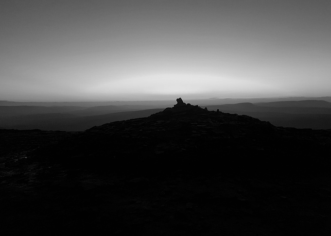 The Summit Of Corn Du At Sunset