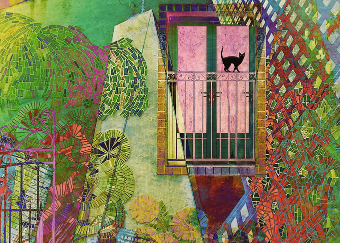 Cat on The Railing