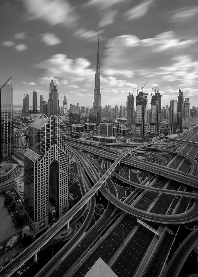 Empty Dubai Roads