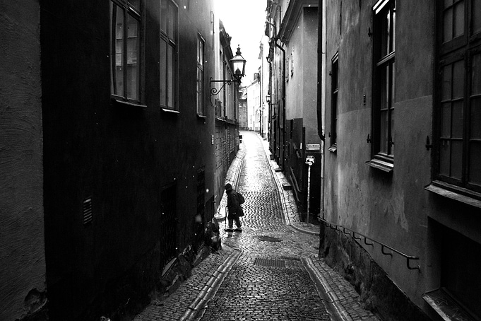 Narrow Streets of Stockholm's Old Town