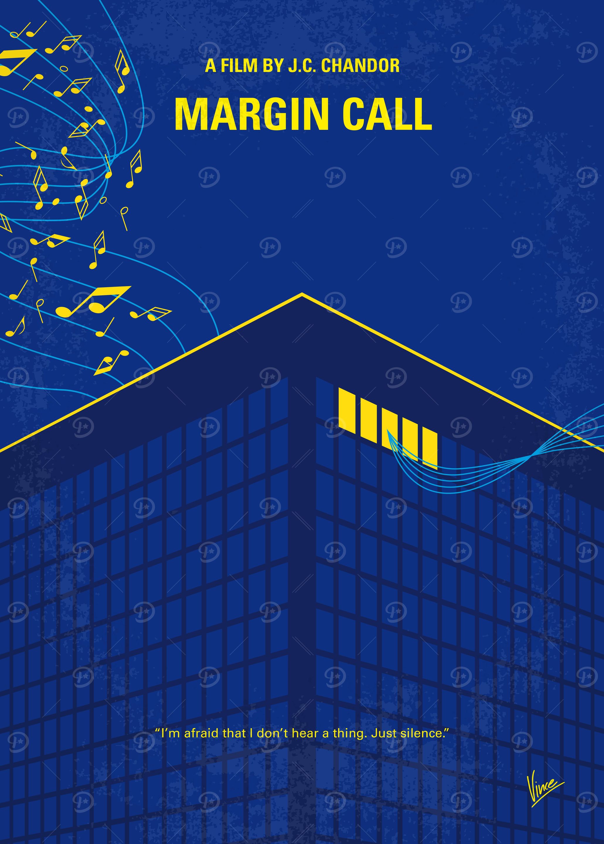 No950 My Margin call minimal movie poster