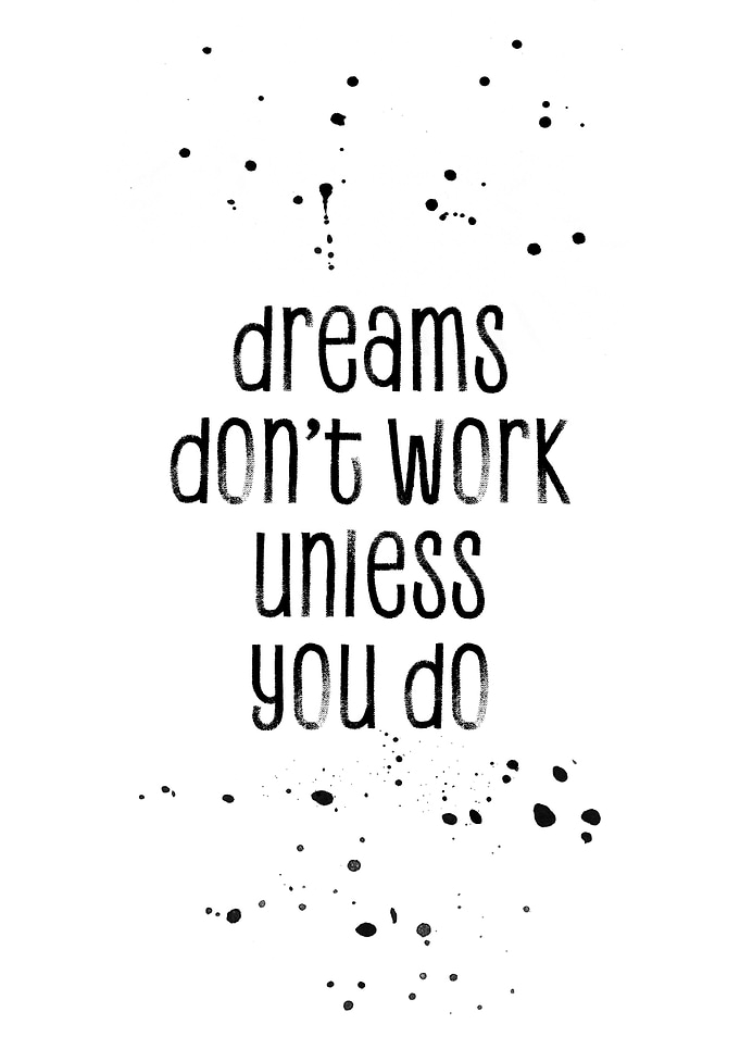 TEXT ART Dreams don’t work