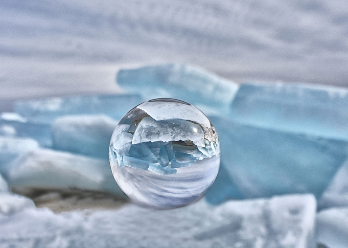 Blue Ice in the bulb