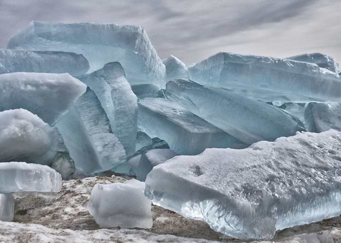 Blue Ice Blocks