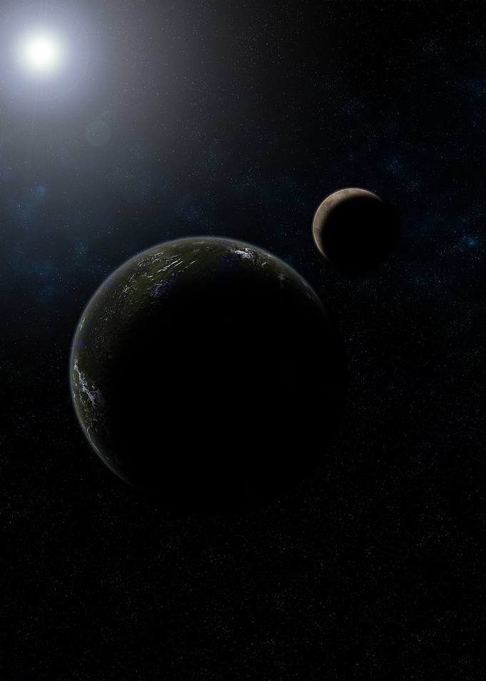A Planet and its Moon
