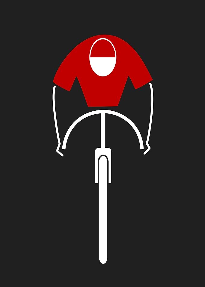 Cycling, retro vintage poster