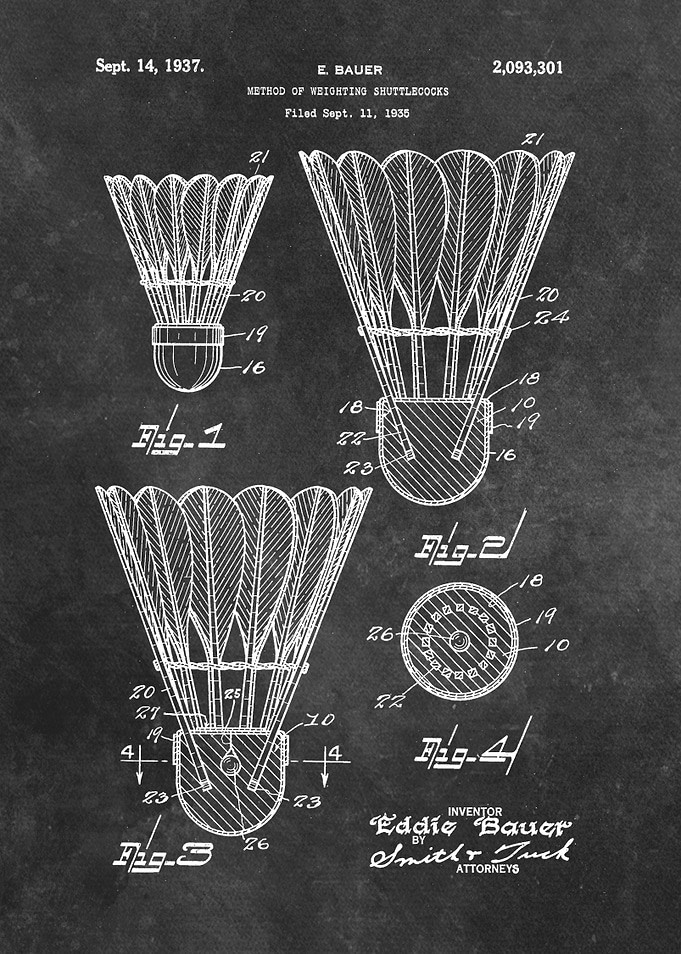 1935 patent art Bauer Method of weighting ...