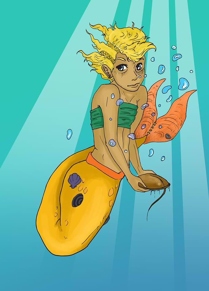 The crab mermaid