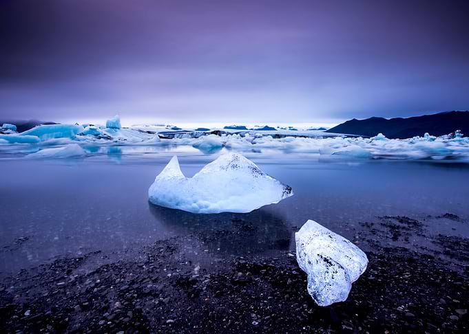 Icy diamonds